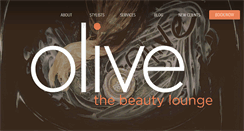 Desktop Screenshot of olive-thebeautylounge.com